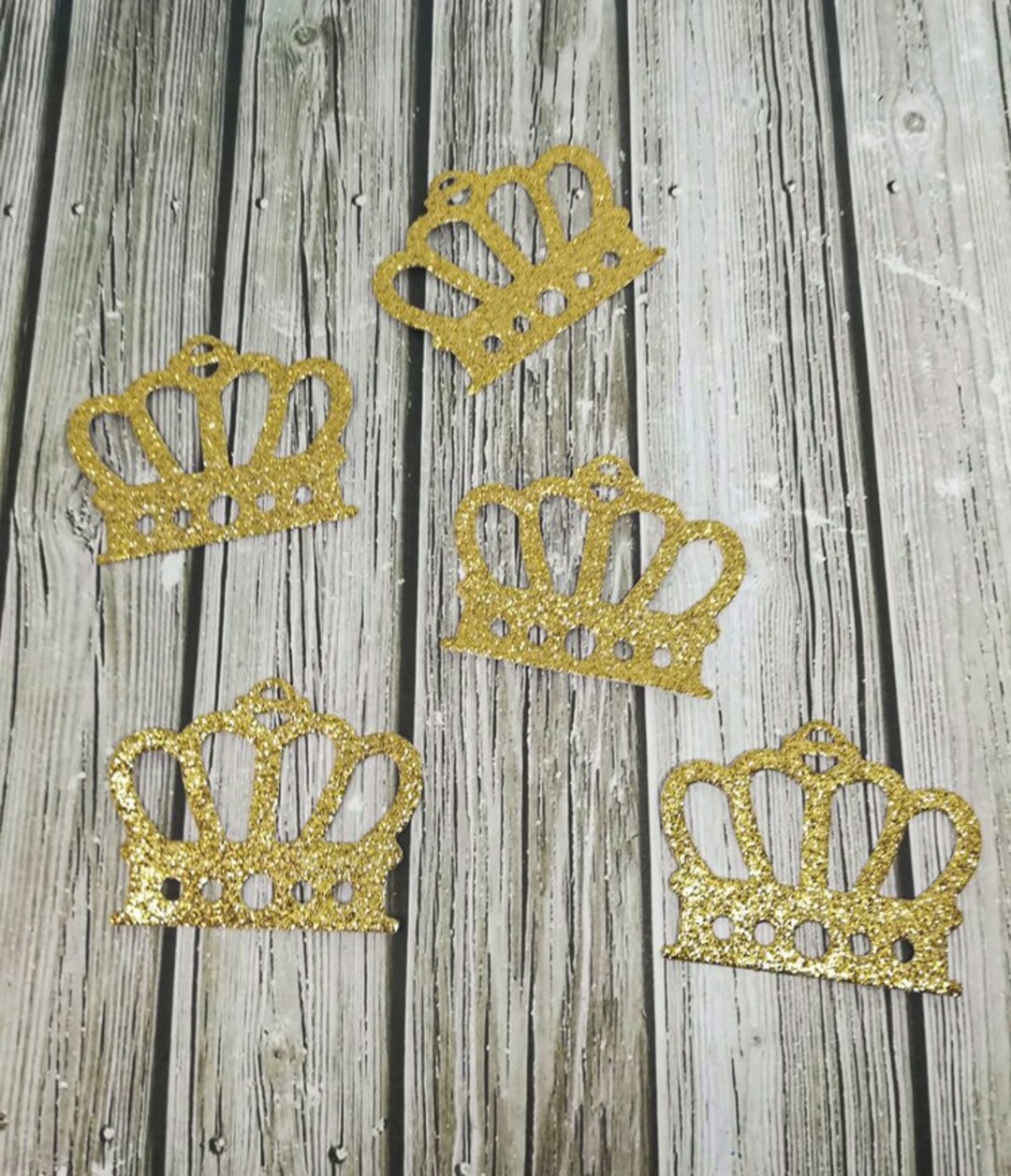 Glitter Gold Crown Crowncutout Glitter Crown Paper Die Cut Glitter