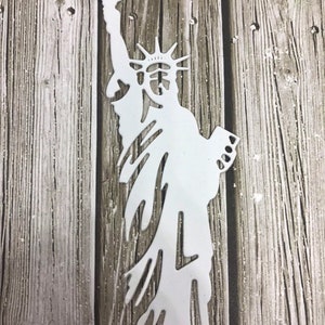 Troqueles de la Estatua de la Libertad - Recorte de la Estatua de la Libertad - Estatua de la Libertad - Troqueles de papel - Papel de colores - Estatua de la Libertad de papel