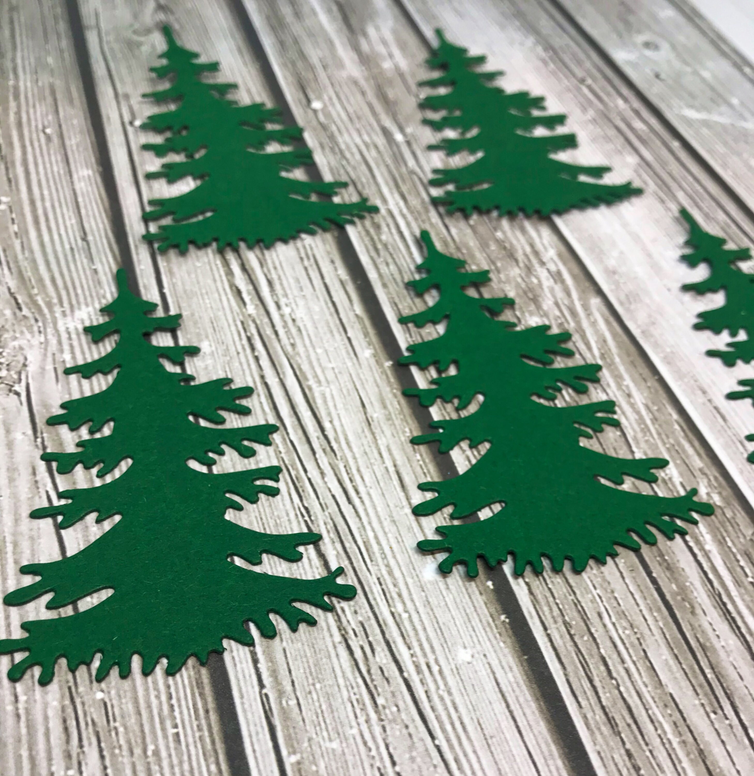 Paper Christmas Tree Die Cuts Paper Christmas Tree Cutout Paper