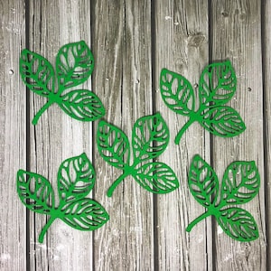 Feuilles de papier découpées - Feuilles de papier découpées - Feuilles de papier - Papier découpé de feuilles - Papier cartonné Feuilles - Feuilles vertes - Feuilles colorées - Feuilles