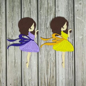 1 pièce paper girl - Paper doll découpées - Papier découpé Paper girl - Paper girl/poupée - Papier découpé - stock de cartes fille - Poupée - Fille