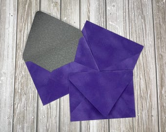 Luxury Deep Purple Velvet Envelope | Velvet Envelope | Elegant Envelope | Wedding Envelope | Exclusive Handmade Envelope | Premium Design
