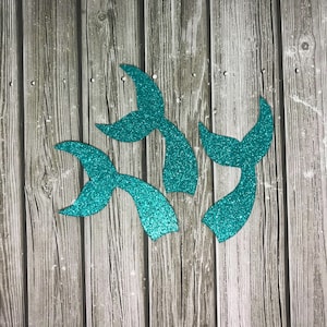 Queue de sirène Die Cut - Cake topper - Glitter Paper mermaid - Glitter mermaid shape - mermaid tail Glitter - Glitter Paper mermaid tail