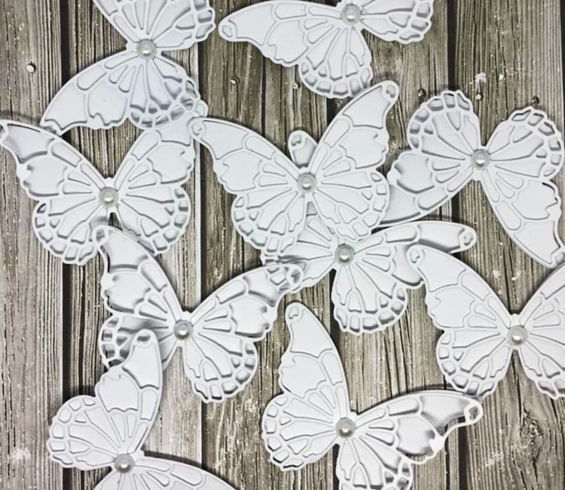 Paper Butterflies Butterfly Cutouts Die Cut Butterflies Set of