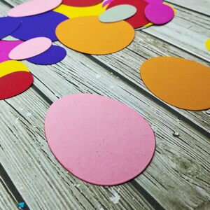 Huevos de papel - Recortes de huevos - Huevos troquelados- Juego de huevos - Troquelado de papel - Confeti de huevo - Huevo de papel - Huevo de Pascua - Pascua - Decoración de huevos