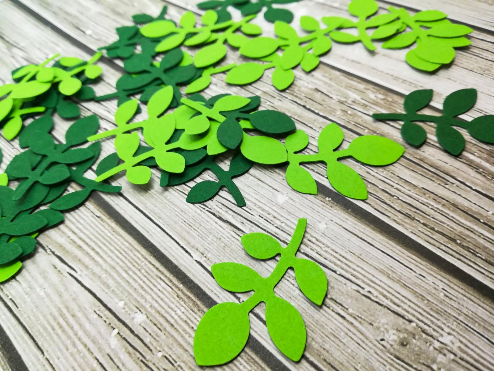 Paper Leaves Die Cut Paper Leaves Colorful Leaves Paper Die Cut Leaves