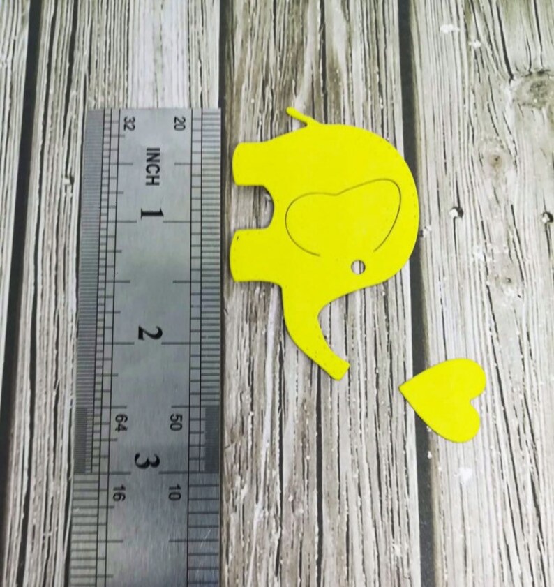 Paper Elephant Die Cuts Paper Elephant Cutout Paper Etsy