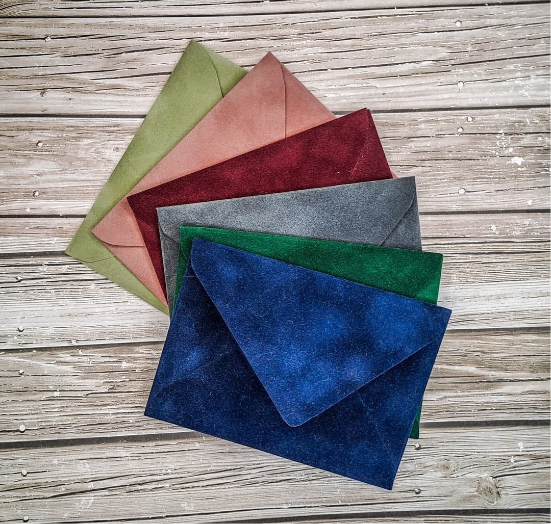 Velvet Envelope Luxurious Velvet Envelope Elegant Envelope Luxury