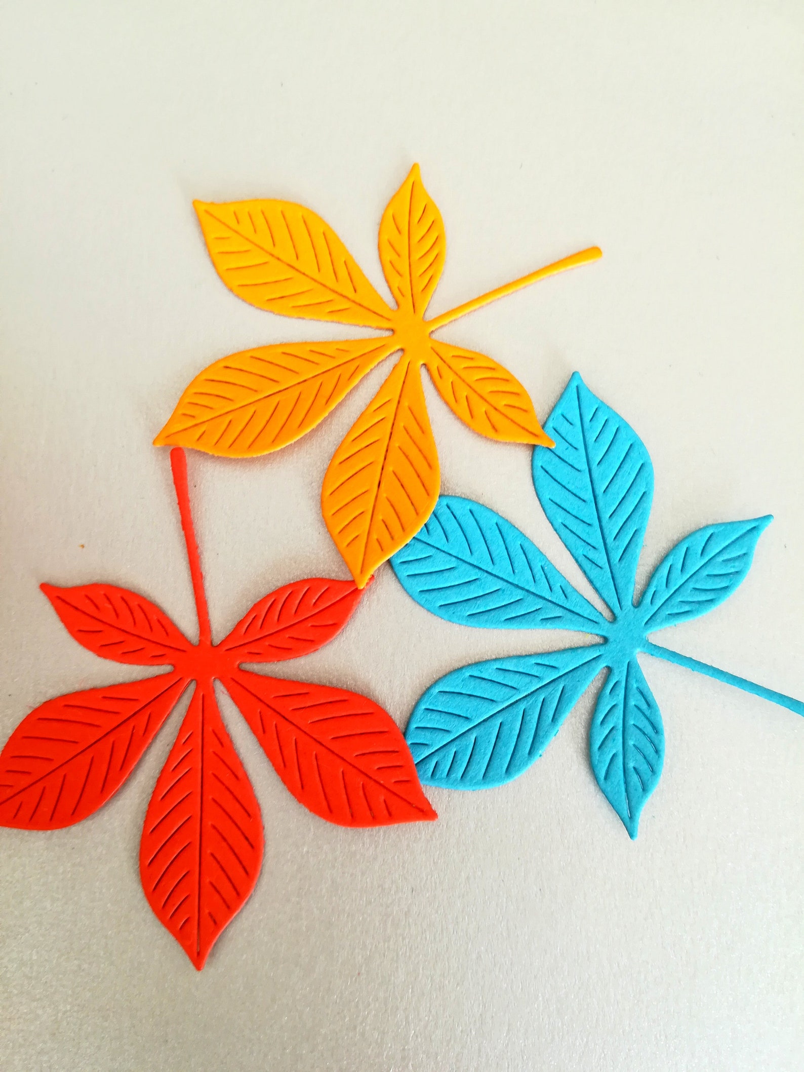 Paper Leaves Mix Die Cut Leaves Mix Color Leaves Paper Die Cut Leaves Cutout Mix Paper Leaves