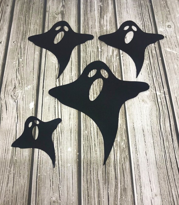 Ghost die cut Paper ghost Ghosts Paper ghost cutouts Etsy