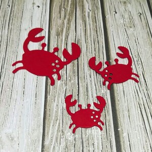Crabe en papier découpé - Découpes de crabe en papier - Crabes en papier - Papier découpé - Crabe cartonné - Crabe - Crabes rouges - Crabe de mer