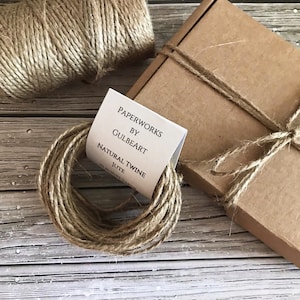 Spago da regalo - Carta da regalo - Spago - Corda di iuta - Carta da regalo - Spago da imballaggio - Corda decorativa - Corda - Corda da fornaio - Corda di lino