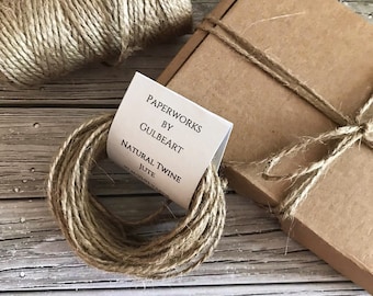 Wrapping twine - Gift wrap - Twine - Jute rope - Gift wrapping - Packing twine - Decorative rope - Cord - Bakers cord - Linnen rope