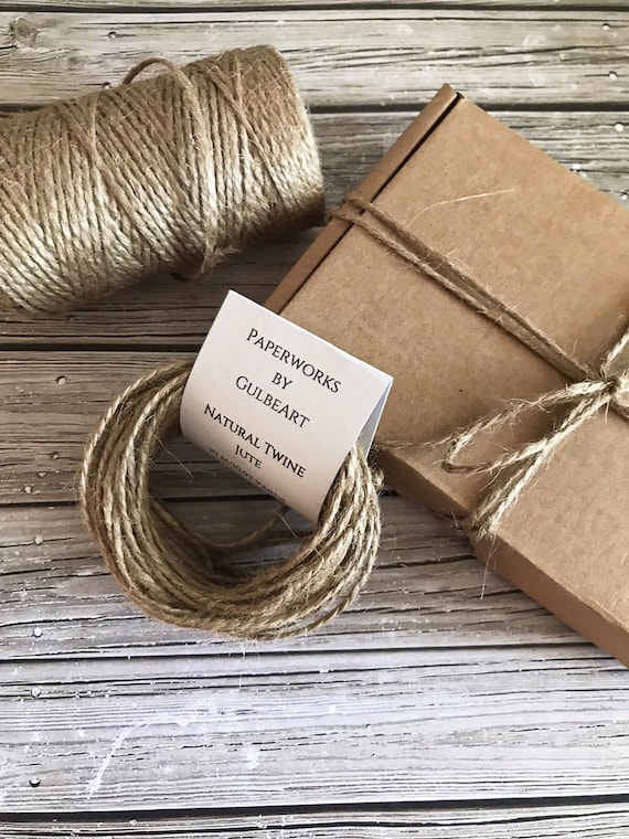 Natural Jute Twine Long Twine For Crafts Gift Wrapping Packing