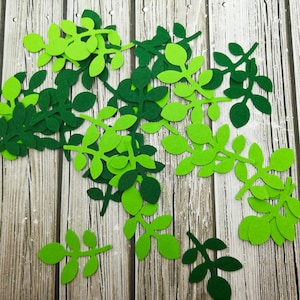 Foglie di carta - Foglie di carta fustellate - Foglie colorate - Fustellate di carta - Foglie coriandoli - Foglie di carta - Foglie piccole - Foglie di carta fustellate