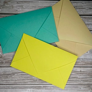 Enveloppe en papier 5,2 x 6,7 pouces - Enveloppe faite main - Enveloppe artisanale - Enveloppe élégante - Enveloppes en papier fait main aux couleurs vives
