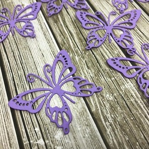 Paper butterflies - Butterfly cutouts - Die cut butterflies - Set of butterflies - Paper die cut - Butterfly confetti - Paper butterfly