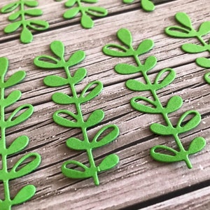 Fustelle di foglie di carta - Ritagli di foglie di carta - Foglie di carta - Fustellatura di carta - Foglie di cartoncino - Foglie bianche - Foglie gialle - Foglie