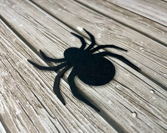 Spider die cut - Paper spider - Spiders - Paper spider cutouts - Paper spider die cuts - Large spider - Small spider - Black spider