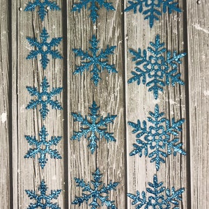 Découpes de flocons de neige - Découpe de flocons de neige en papier - Flocons de neige en papier scintillant - Découpe de matrice de papier - Flocons de neige - Feuillet de neige - Papier scintillant
