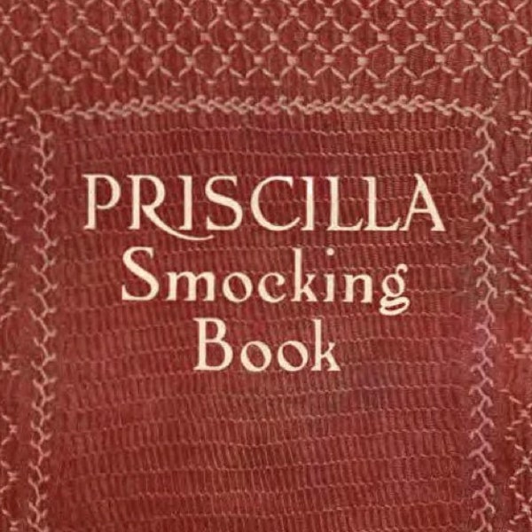 Smok PDF c1925 Muster - Priscilla Muster + Anleitungen - Smoking Flower Bulgarische vertikale Fläche Rückstich Kunst des Vintagen Smoking