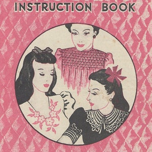 1930s Smocking Instruction Book: Vintage Stitch Tutorials (PDF Pattern)