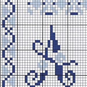 Needlepoint Alphabet Tapestry Pattern: Calligraphy Cross Stitch (PDF Pattern)