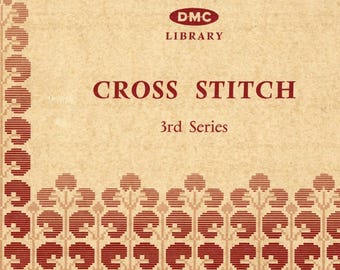 DMC Cross Stitch Needle Point 3rd Series antique stitch - 41 designs for borders both wide + narrow + corners + counted threads + motifs PDF