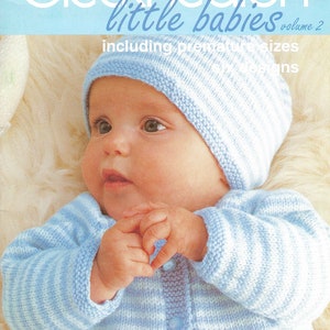 Premature Baby Childrens knit PDF Little Babies pattern – 5 sizes  00000 to 00 – cardigans hats booties jumper sweater instant download PDF