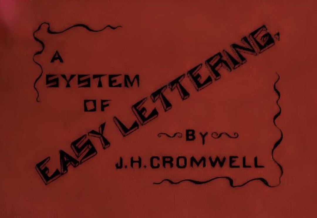 Easy Lettering System PDF: 1911 Hand-drawn Alphabet Designs - Etsy