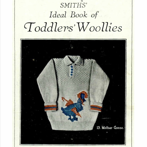 1933 Toddler Woollies Knit Pattern: Vintage Children's Clothing (PDF)