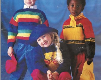 Kids Knit Jumper Pattern: Fair Isle & Striped Sweater (PDF Pattern)