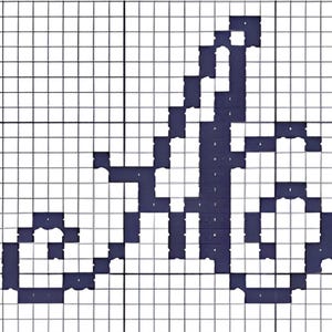 Monochrome Antique Alphabet Pattern: Cross Stitch Needlepoint Tapestry Embroidery PDF Pattern