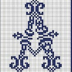 Alphabet needlepoint cross stitch monogram capital letter pattern designs + embroidery A to Z except for I and W soft copy download PDF