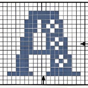 PDF Needlepoint cross stitch alphabet capital letter pattern designs + cross stitch patterns DMC colour chart also for embroidery etc PDF