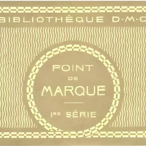 PDF DMC Punto de cruz de marca 1ra. serie de Therese Dillmont 12 páginas bordado alfabetos monogramas bordes c. 1890 puntada antigua