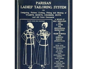 Parisian Ladies Tailoring System: 1917 Fashion Design (PDF Pattern)