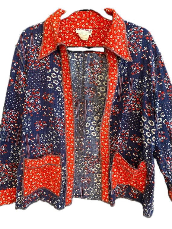 Vintage 1960s Quilted Patchwork Jacket - Bettmar … - image 2