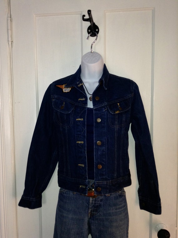 Vintage 1970's Ms. Lee Denim Jean Jacket Harley Da