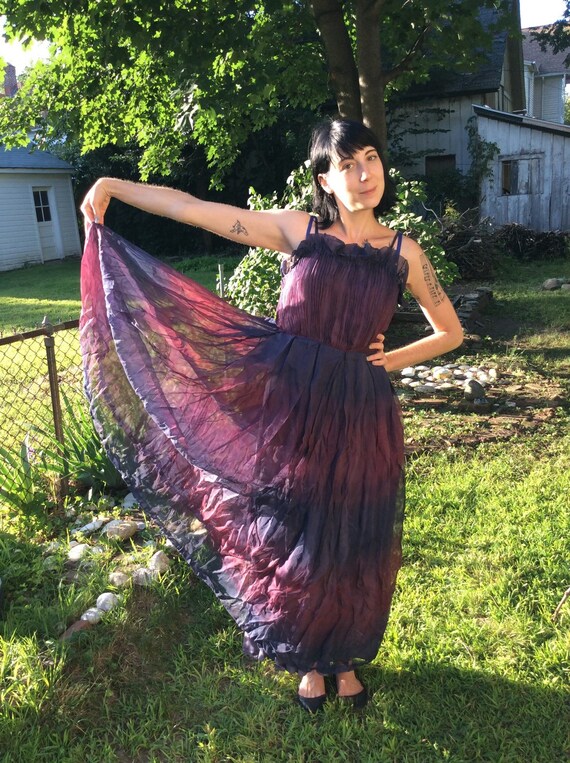 Vintage 1930s 1940s Long Evening Ball Gown 27 inch