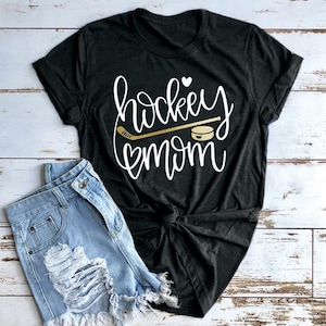 Hockey Mom Tee | Hockey Shirt | Mom Life Tee | Ice Hockey Mom Shirt | Many Print Colors