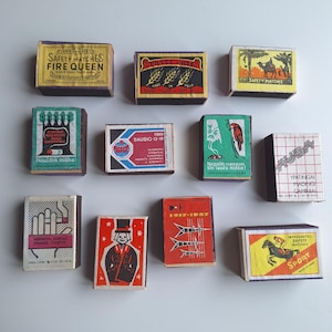Matchboxes vintage, Lithuanian, Latvian, Estonian, from 1980-ties