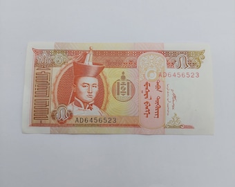 Mongolia paper money, ephemera, for altered arts, cards, collages, collections.