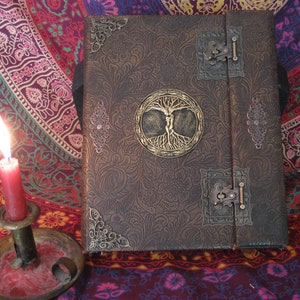 5 Books of shadows spell books journal HERBS Oils altar Book of Shadows old spells Witch Book antique journal image 8