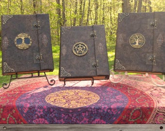 Book of Shadows Set: Wicca Spells, Herbs, Grimoire - White Magic