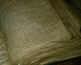 countrypinecones Book of Shadows for Spells Book of Shadows grimoire Witch book of shadows Journal  old