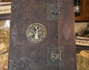 Spell Book 300+ SPELLS GRIMOIRE Antique Brown/Black includes Creating your own Spells, Casting, Creating Altar, Tools Learn Wicca