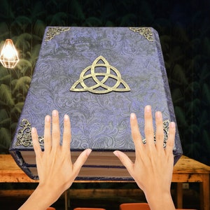 2000 Pages Book of Shadows - Grimoire Double Book Spell book and Herb book Faux Leather practical magick style book of shadows grimoire