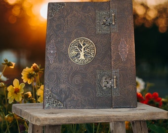 In color book of shadows book Grimoire Wicca witchcraft spells Great to add your own downloads or PDF pages