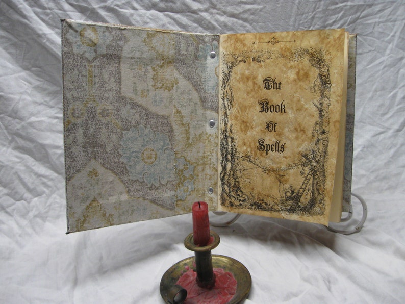 5 Books of shadows spell books journal HERBS Oils altar Book of Shadows old spells Witch Book antique journal image 9